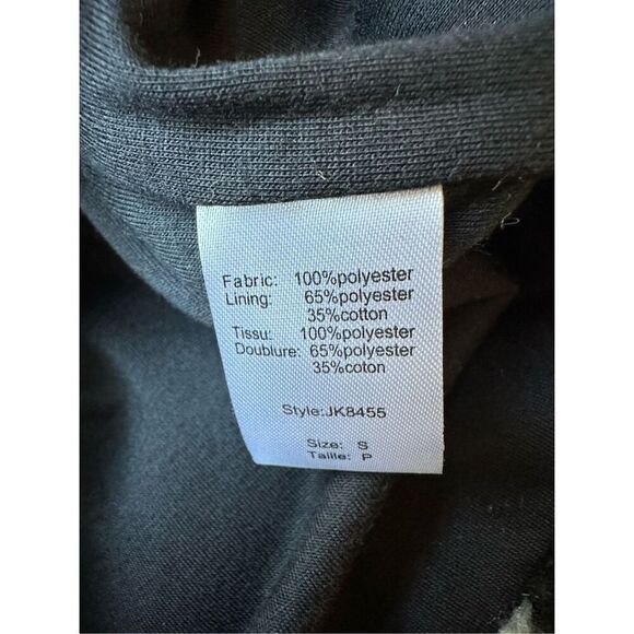 Elan Ember Sherpa Coat in Black and Beige Size S - Picture 10 of 11